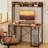 Didi 120cm W Rectangle Computer Desk with Hutch and Cabinet Home Office Desk Gaming Desk-1205409039