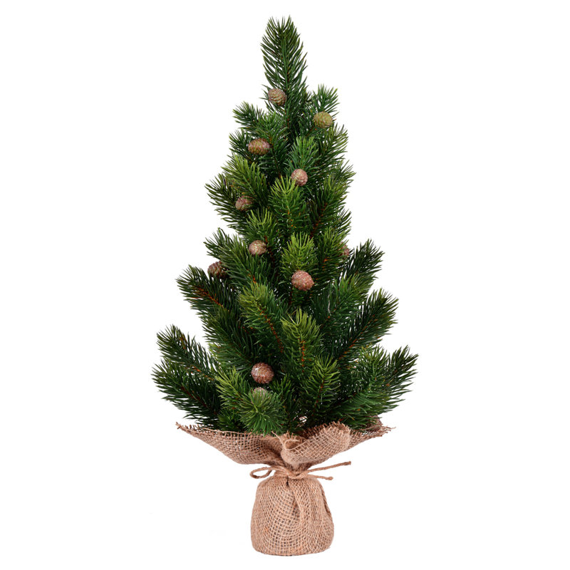 Vickerman Spruce Sapling Artificial Christmas Tree 1.58' H Artificial Spruce Christmas Tree