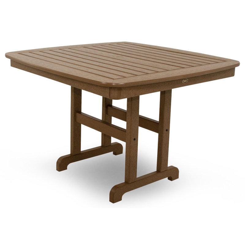 TREX Outdoors Yacht Club Dining Table, Brown, 44"