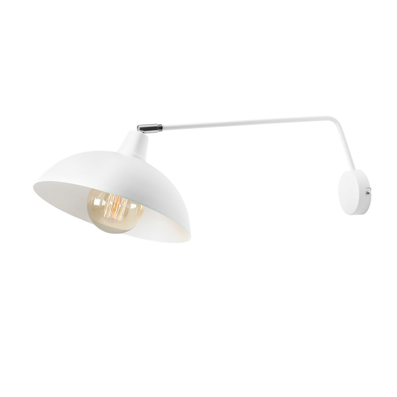 Haracha Steel Swing Arm Sconce, White