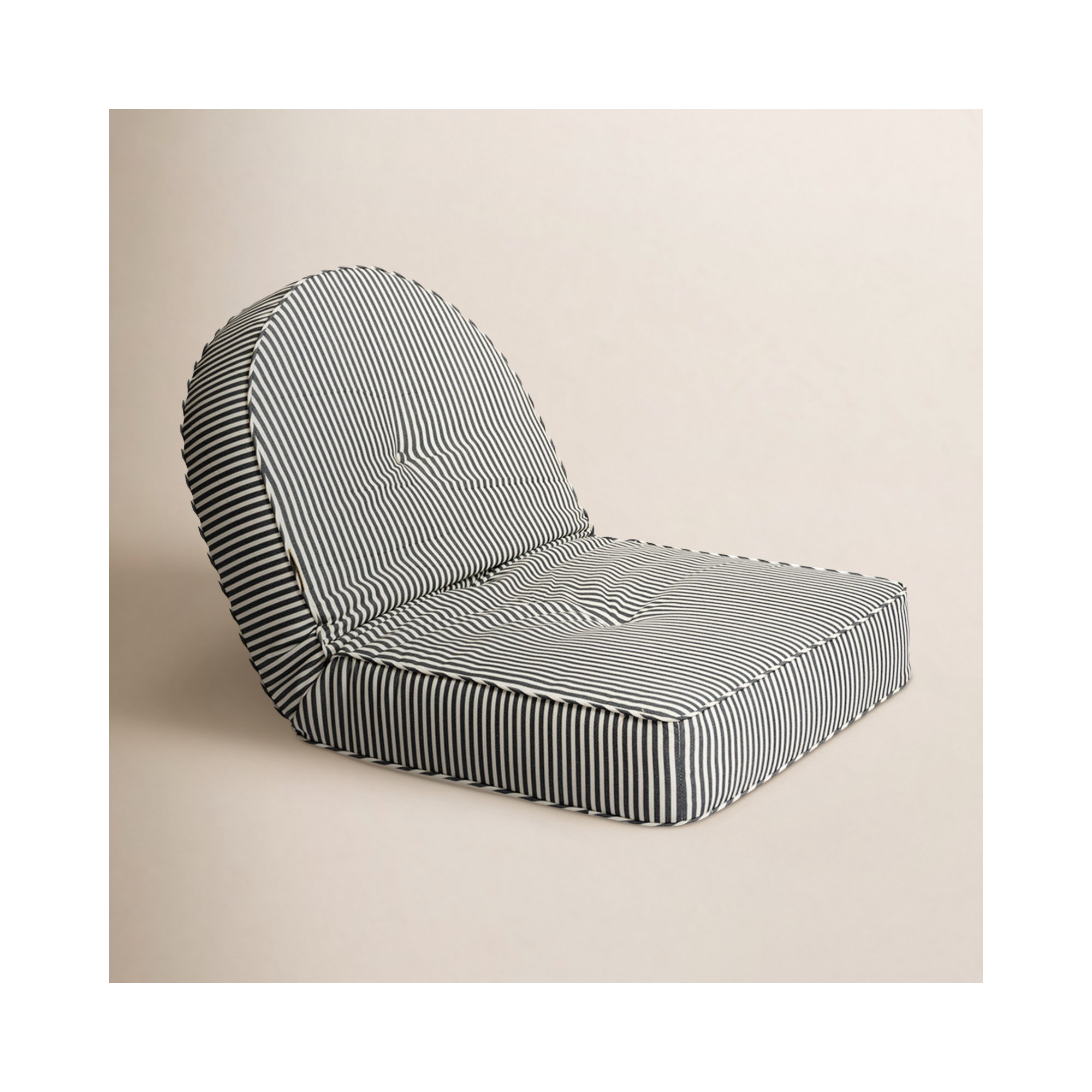Laurens Reclining Pillow Lounger, Navy