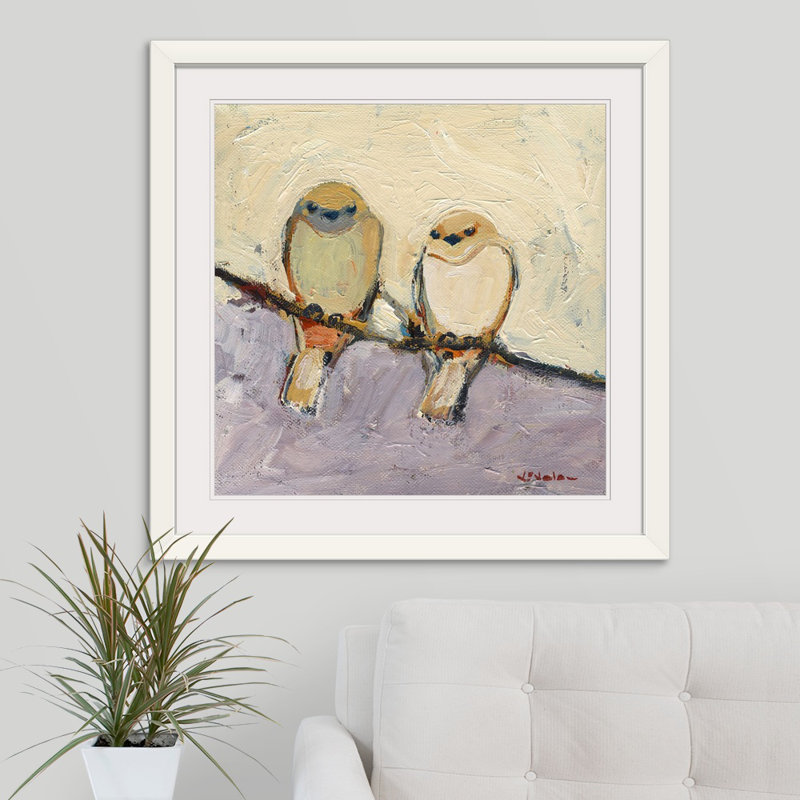 «Nolani An Unspoken Bond» par Jennifer Lommers, reproduction sur toile, H 20 po x l 20 po x p 1 po, Cadre blanc