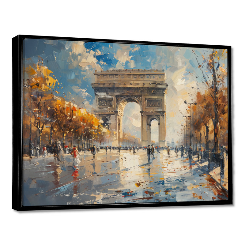 Lesage - City Paris, art mural, H 12 po x l 20 po, Cadre noir