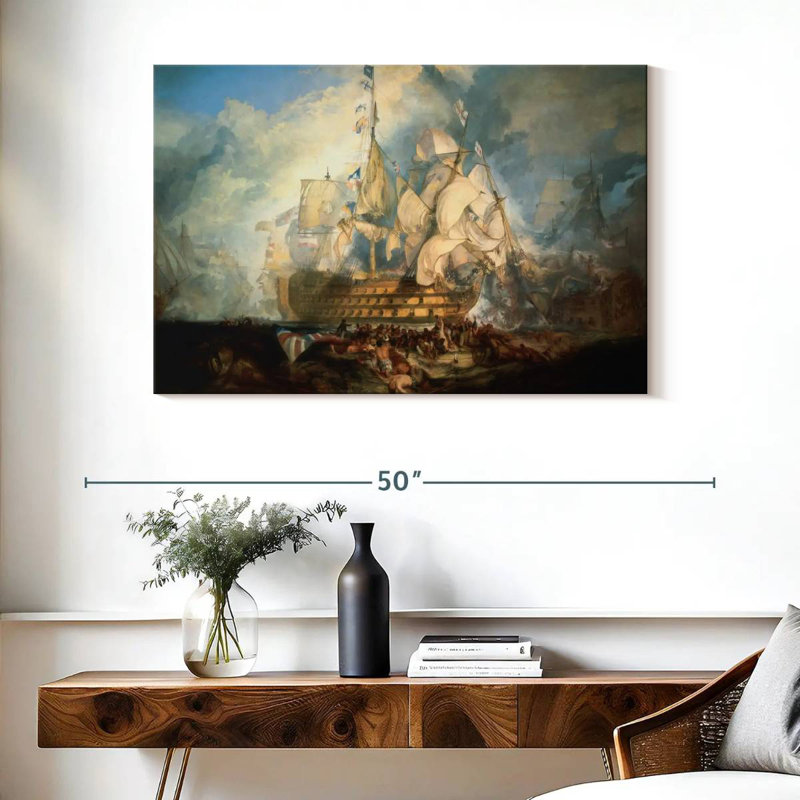 Keiri Bataille de Trafalgar, H 26 po x l 39 po