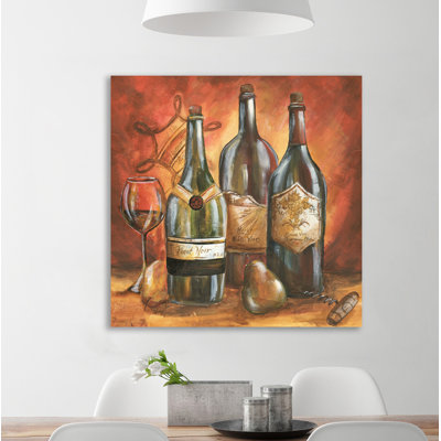 "Wine Trio" Print on Wrapped Canvas