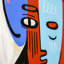 Original Painting 'King' by Alejandra Linares Wrapped Canvas