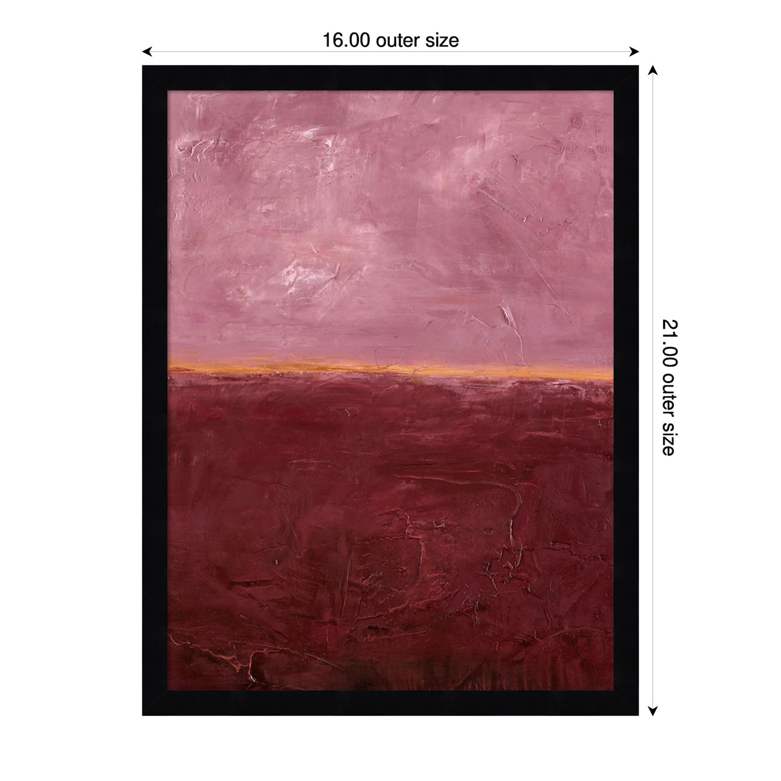 Edge Rose by Design Fabrikken Wood Framed Wall Art Print, Black, 21" H x 16" W