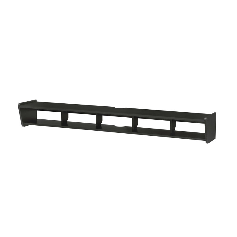 Arveer 65" Floating Open Storage Wall Mounted TV Stand for TVs up to 70", Solid Black