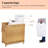 Laundry Hamper With 3 Removable Liner Bags; 132L Handwoven Rattan Laundry Basket With Lid & Heightened Feet; Clothes Hamper With Side Handles; Laundry Sorter With 3 Separate Sections-1828040930