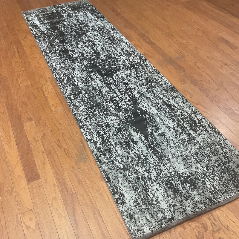 17 Stories Turkish Modern Erased Design Wool & Silk Rug