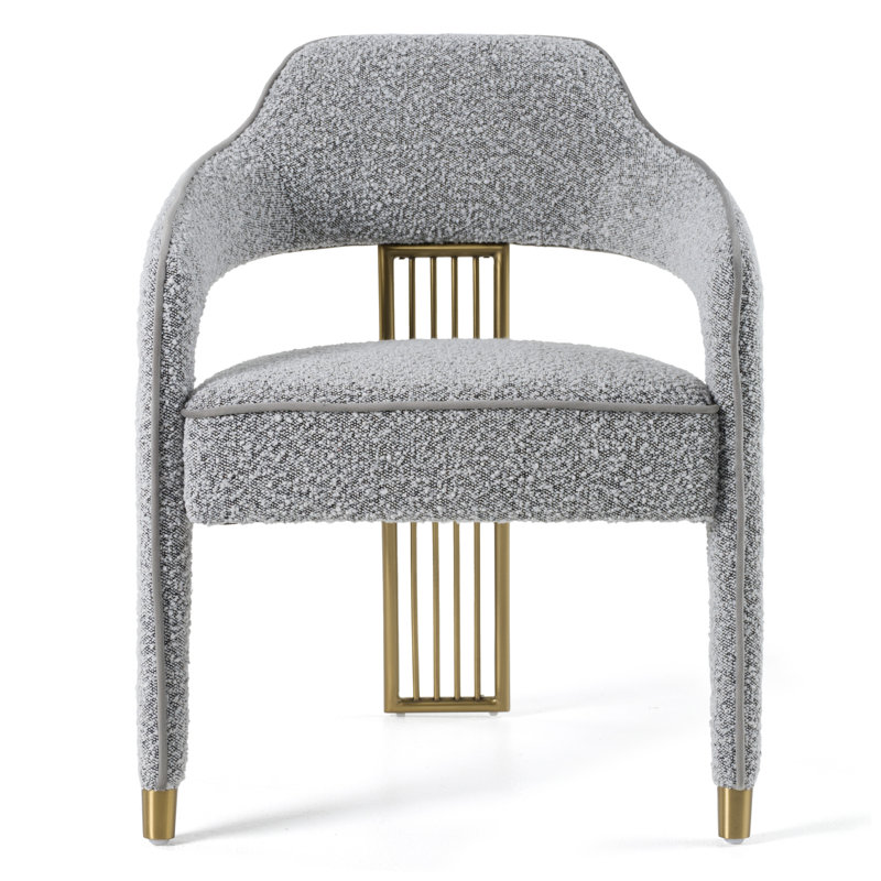 Chaise avec accoudoirs en polyester Kutsal