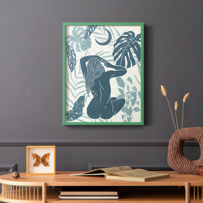 Moon Gazer IV, reproduction encadrée - bois massif