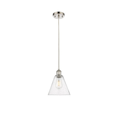 Luminaire suspendu conique à 1 lumière Hachi