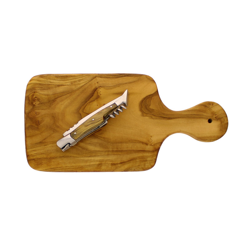 Laguiole 2-Piece Olive Wood Cutting Board Set