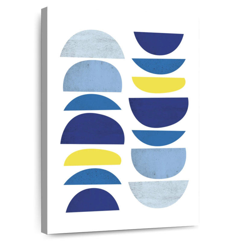 Avery Blue Yellow Modern I, 51" H x 34" W