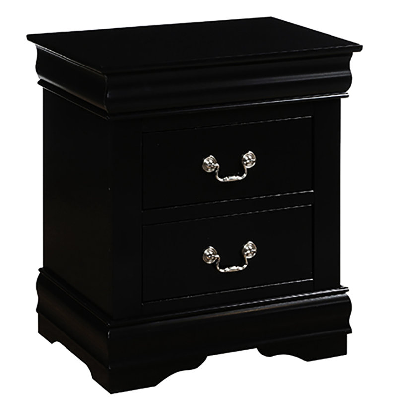 Table de chevet Louis Philippe III, Argent argent