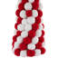 Candy Cane Pom Pom Christmas Tree Table Decoration