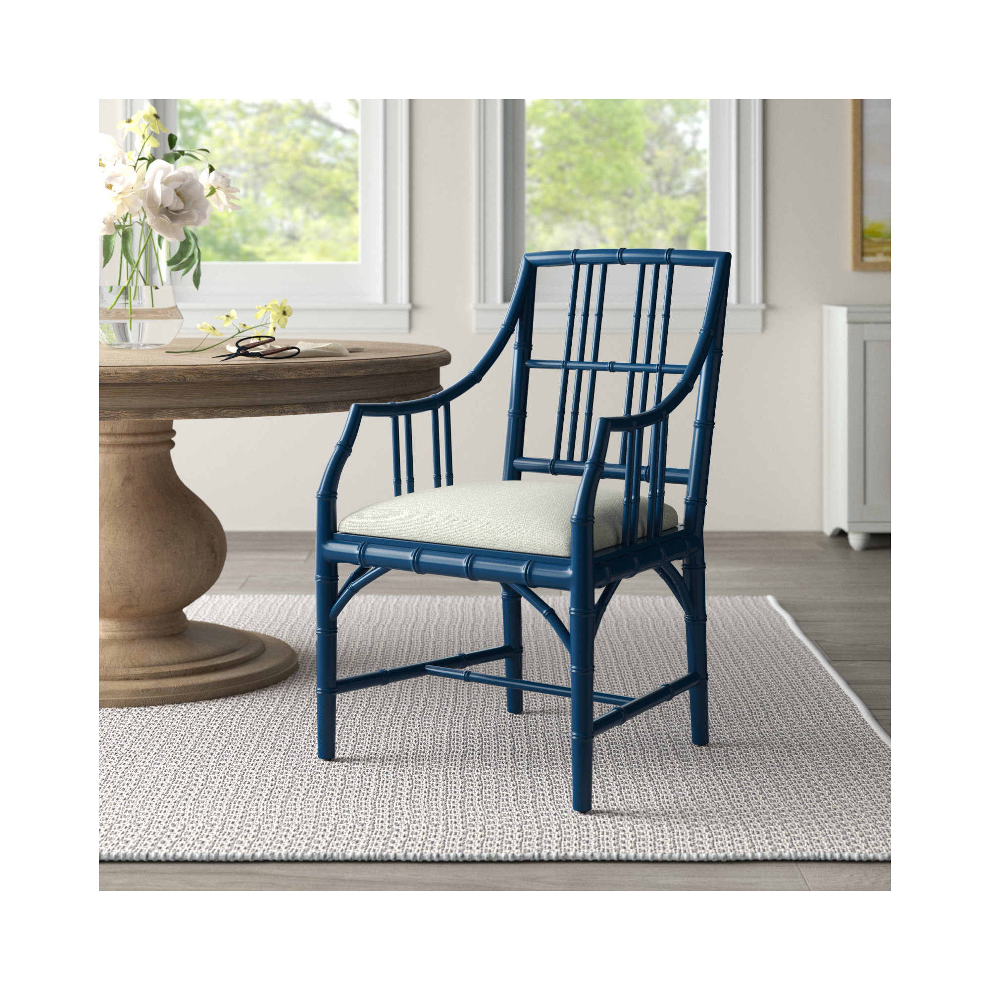 Theo Solid Wood Arm Chair
