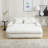 Chenille 2-seater lazy sofa With 5 back pillows-1508432152
