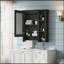 Armoire de toilette 3 en 1, armoire à pharmacie murale de 24 pouces avec tablette réglable et barre de tour, miroir haute définition avec rangement pour meuble-lavabo de salle de bain-2134151496