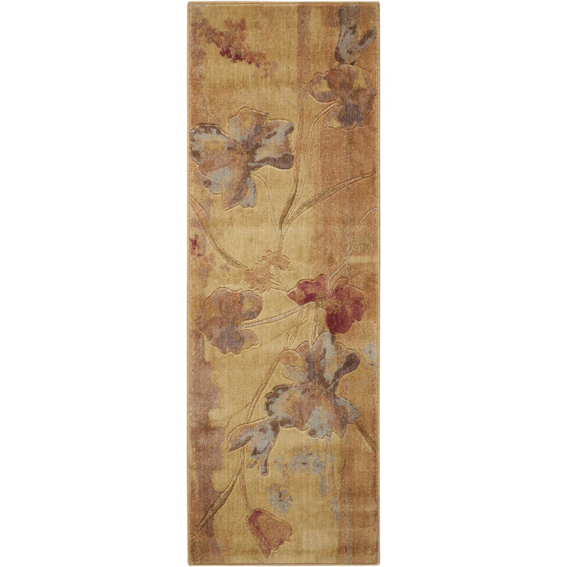 Tapis beige Anastasia, Tapis de couloir 2 pi x 5 pi 9 po