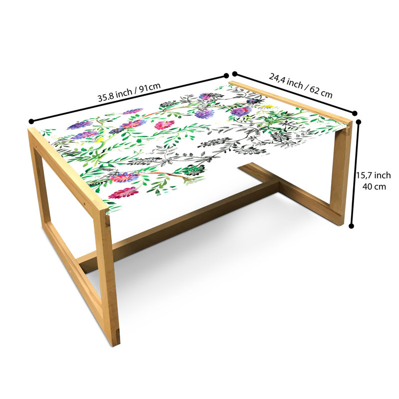 Jamis Sled Coffee Table, 90cm H x 62cm W x 40cm D