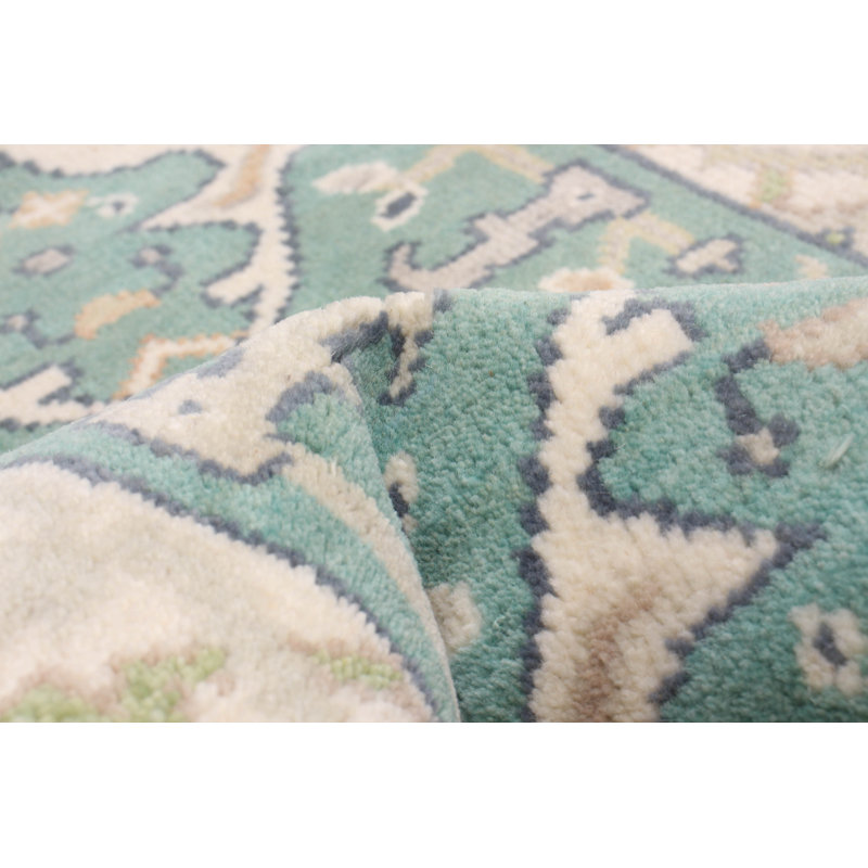 Tapis unique bleu sarcelle 2 pi 5 po x 9 pi 10 po Juanes