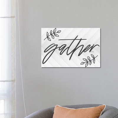 Gather 1 Piece Wrapped Canvas Wall Art