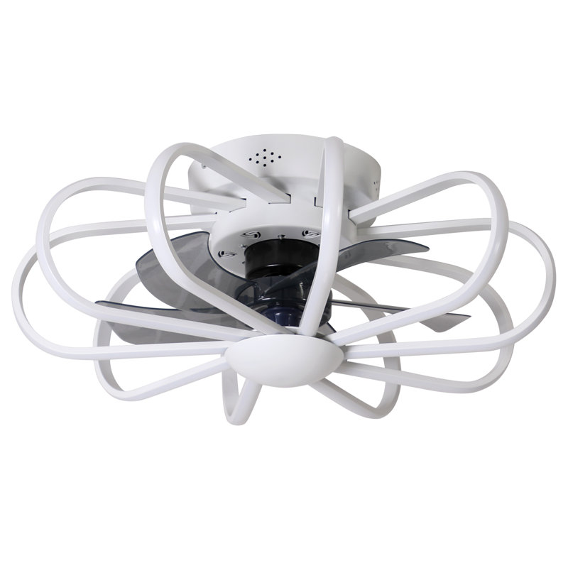 Firebaugh 23.62'' Indoor Bedroom LED Ceiling Fan with Remote Control, White