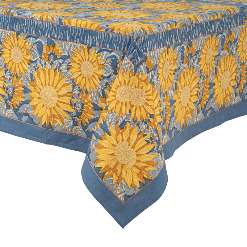 Sunflower Handmade Floral Tablecloth