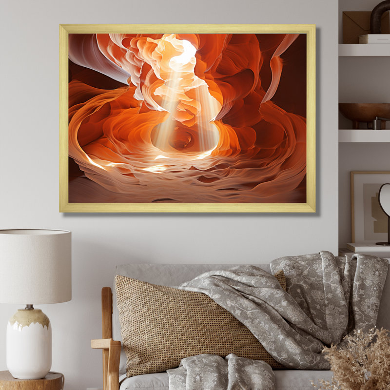 Canyon Harmonie II sur impression sur toile, H 34 po x l 44 po x P 1,5 po, Encadrement doré