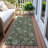 Washable Floral Indoor / Outdoor Rug-109537001