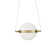 Luminaire suspendu sphère 2 lumières Otto