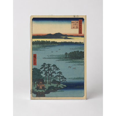 Inokashira Pond, Benten Shrine (1857) - Portrait, art mural sur toile