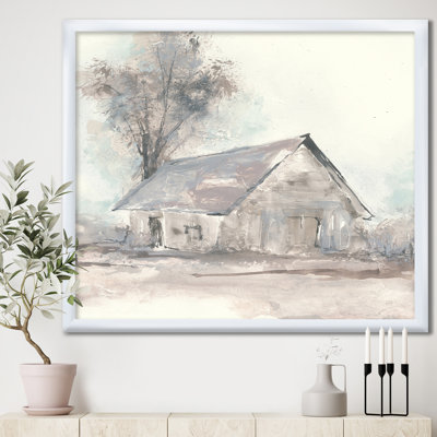 «Farmhouse Barn Gray III», reproduction sur toile encadrée