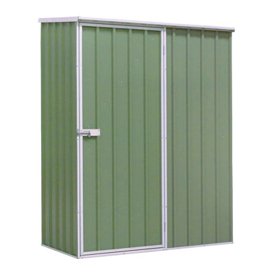 Ashok 5 ft. W x 3 ft. D Galvanised Steel Pent Tool Shed