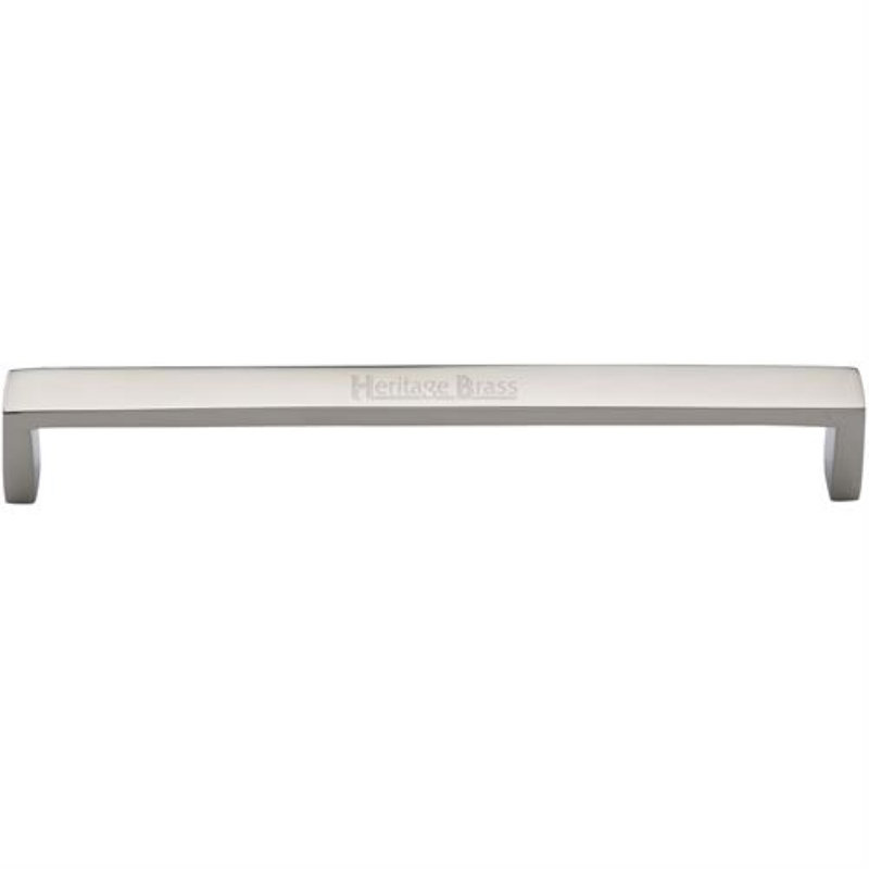 Heritage Brass Heritage Cabinet Pull Wide Metro Design, Polished Nickel, 20.3cm H x 1.9cm W x 21.1cm D