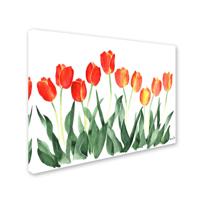 « tulipes », impression sur toile tendue, H 14 po x l 19 po x P 2 po