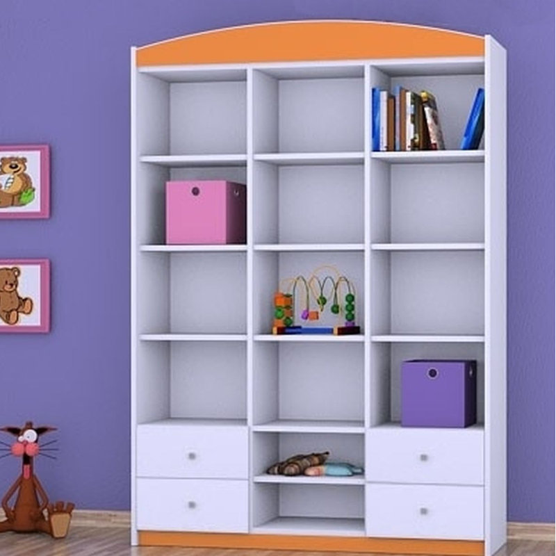 Reina 183cm H X 132cm W Kids Cube, Orange