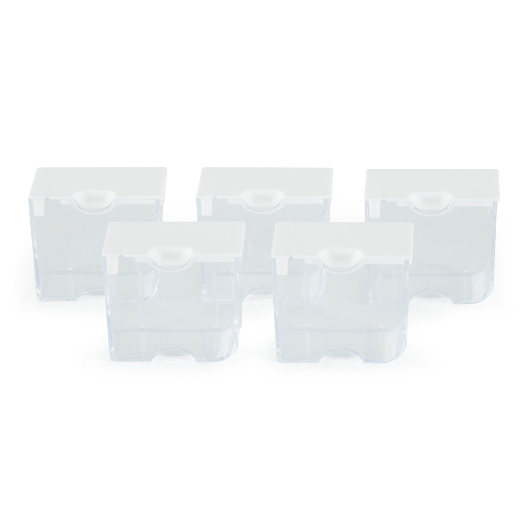 Elizabeth Ward Bead Storage Solutions 5 Piece Craft Supplies Containers, Medium Bead Storage Solutions Pack 