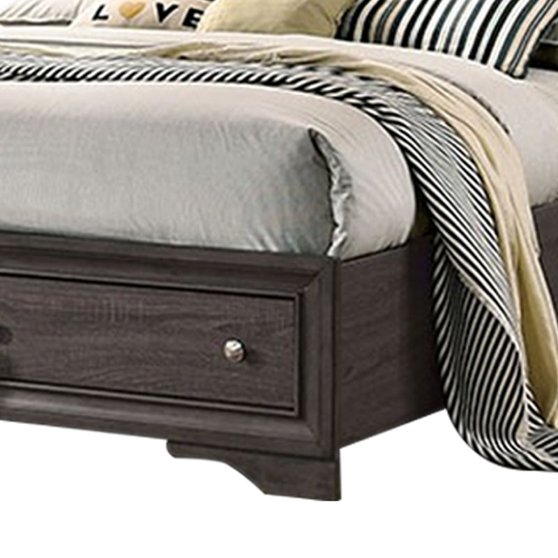 Lit plateforme avec rangement Rockwood, Grand, Blanc