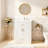 Freestanding Bathroom Storage Cabinet With Sink&Tip-Out Drawer-1248579990
