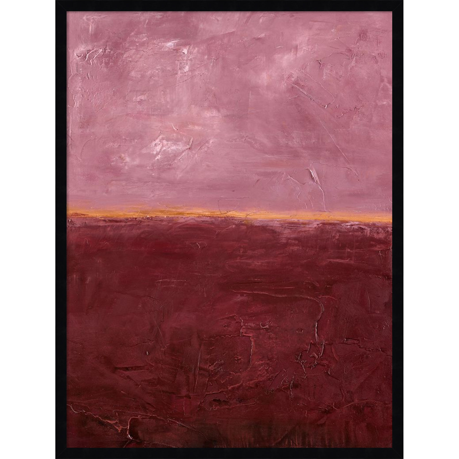 Edge Rose Print by Design Fabrikken, 33" H x 25" W, Black