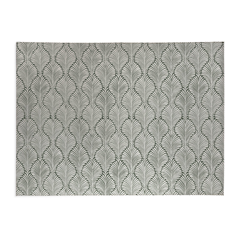 Elegant Palms Kids Play Mat, Rectangle 3' x 5', Chimichurri/Green