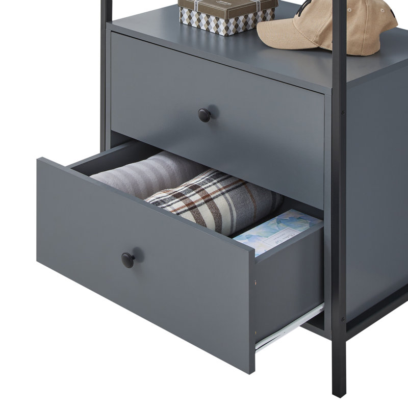 Zaira 63.8cm Closet System, Dark Grey