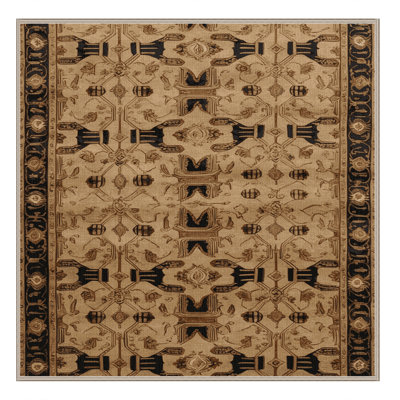 Machine Washable French Brown Area Rug