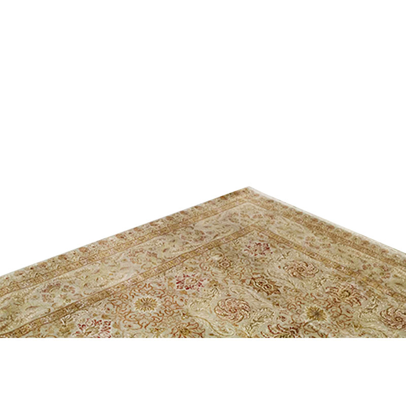 Wool Oriental Area Rug in Ivory