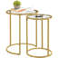 Tables de bout gigognes en verre trempé 23,5 po Baina-1715767582
