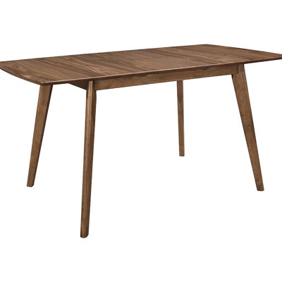Table de salle à manger rectangulaire en noyer naturel d'inspiration Mid-Century pour votre espace