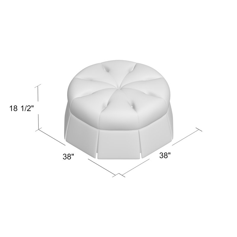 Duchess Round Pouf, Elise Harbor